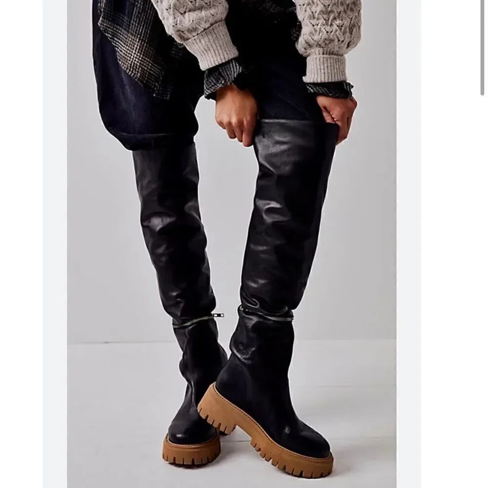 Free People Ziggy Zip Off Over the Knee Boots